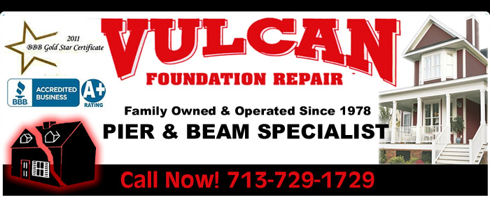 Foundation Repair in Houston, Texas. Dura Pier Foundation Repair services foundation home repair, concrete foundation Guaranteed and Proven Slab and Bell Bottom Pier method. Call Today for your FREE Foundation Inspection. Dura Pier - Full Service Foundation Repair services in (713)72Beam and Pier Foundation Repair in Houston, Texas. Vulcan Foundation Repair services Beam and Pier Foundation home repair, Beam and Pier foundation Guaranteed and Proven  Bell Bottom Pier method. Call Today for your FREE Foundation Inspection. Vulcan Beam and Pier Foundation Repair - 713-729-1729 Houston, TX